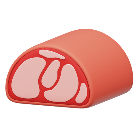 Carne de jamon  3D Icon