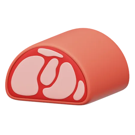 Carne de jamon  3D Icon