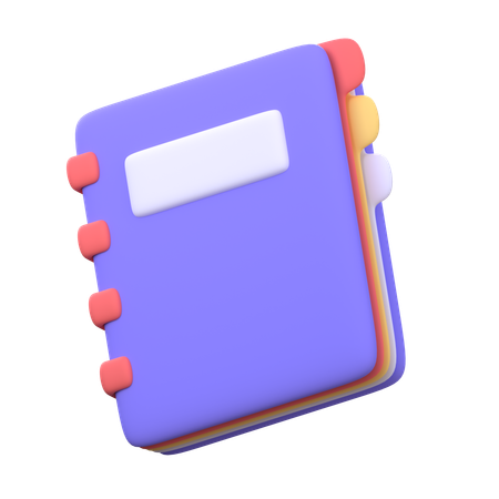 Carnet de notes  3D Icon