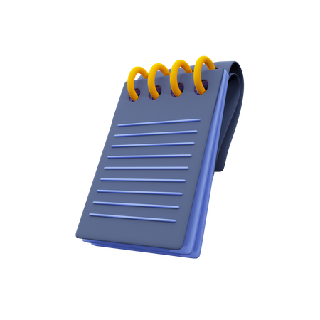 Carnet de notes  3D Icon