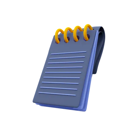 Carnet de notes  3D Icon