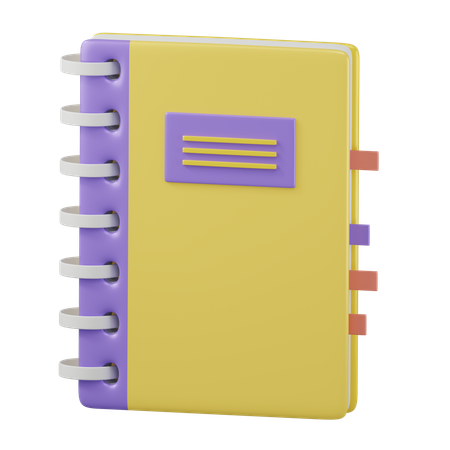 Carnet de notes  3D Icon