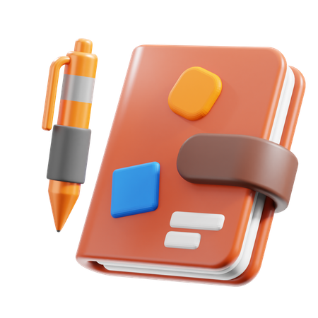 Carnet de notes  3D Icon