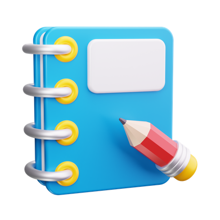 Carnet de notes  3D Icon