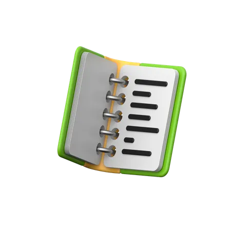 Carnet de notes  3D Icon