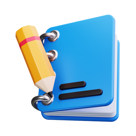 Carnet de notes  3D Icon