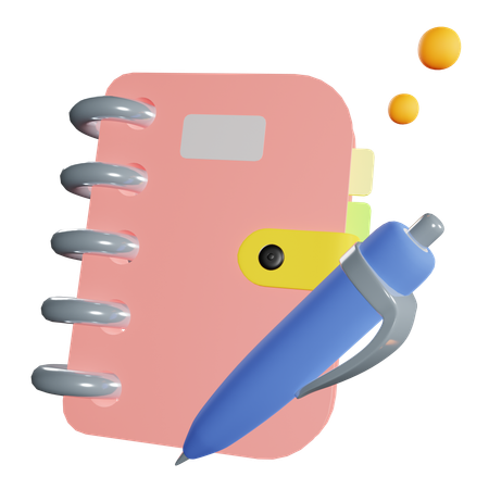 Carnet de notes  3D Icon