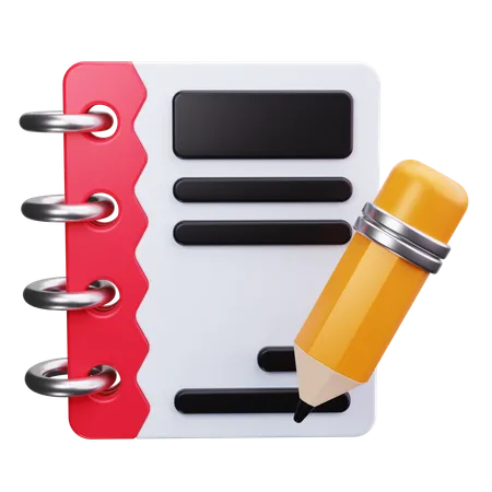 Carnet de notes  3D Icon