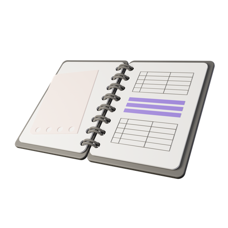 Carnet de notes  3D Icon