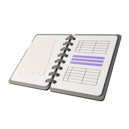 Carnet de notes  3D Icon