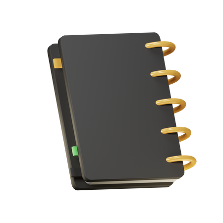 Carnet de notes  3D Illustration