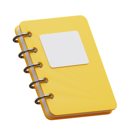 Carnet de notes  3D Illustration