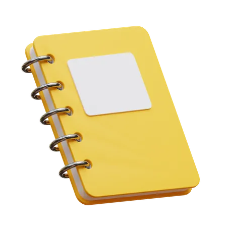 Carnet de notes  3D Illustration