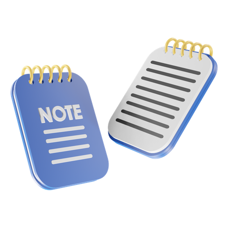 Carnet de notes  3D Icon