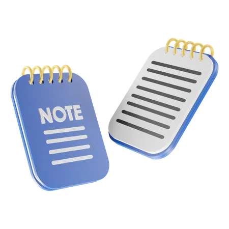 Carnet de notes  3D Icon