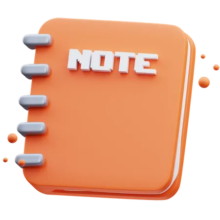 Carnet de notes  3D Icon