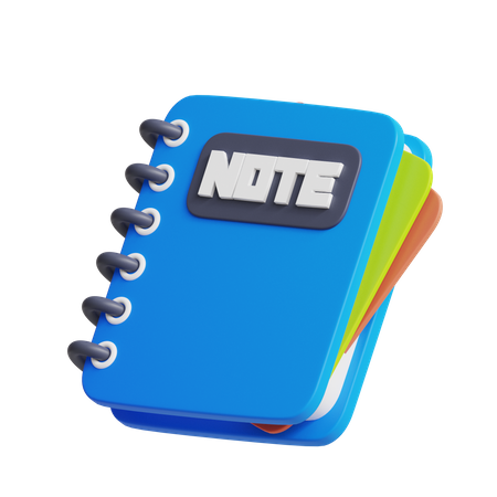 Carnet de notes  3D Icon