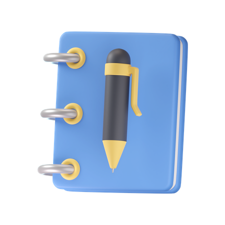 Carnet de notes  3D Icon