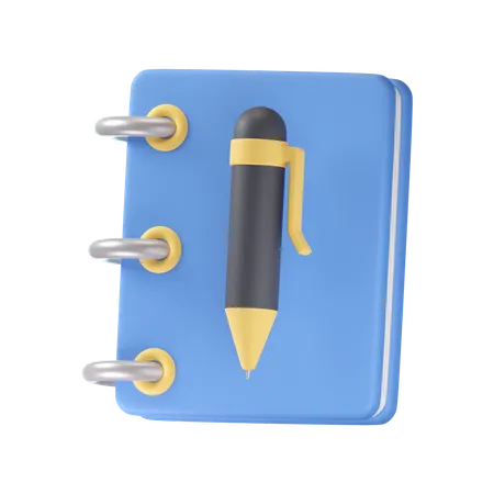 Carnet de notes  3D Icon