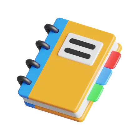 Carnet de notes  3D Icon