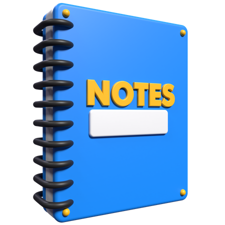 Carnet de notes  3D Icon