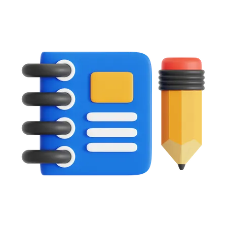 Carnet de notes  3D Icon