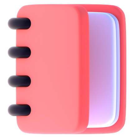 Carnet de notes  3D Icon