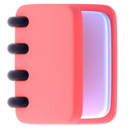 Carnet de notes  3D Icon