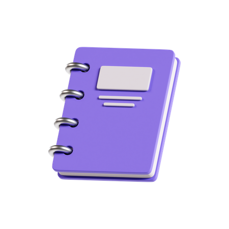 Carnet de notes  3D Icon