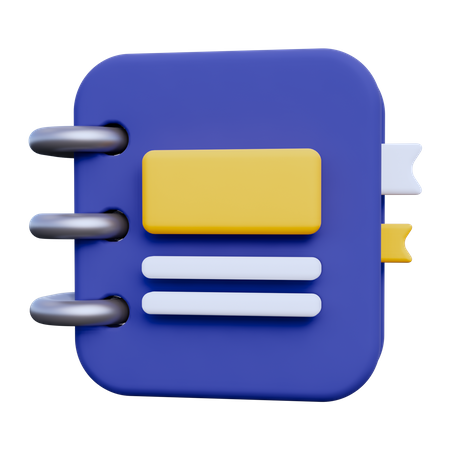 Carnet de notes  3D Icon