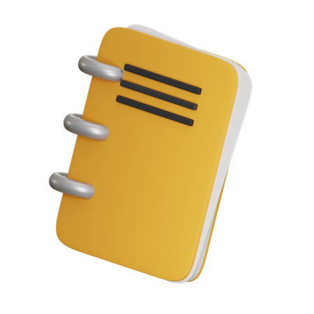 Carnet de notes  3D Icon