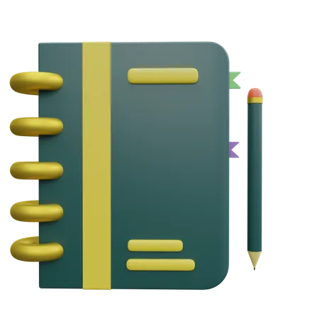 Carnet de notes  3D Icon