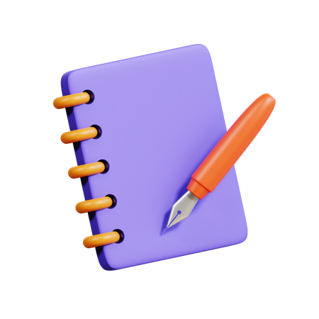 Carnet de notes  3D Icon