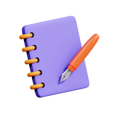 Carnet de notes  3D Icon