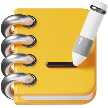 Carnet de notes  3D Icon