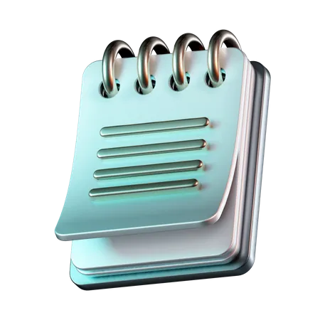 Carnet de notes  3D Icon