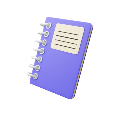 Carnet de notes  3D Icon