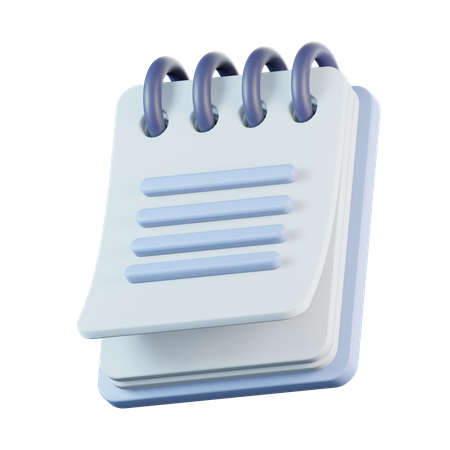 Carnet de notes  3D Icon