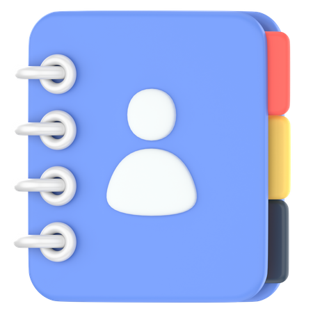 Carnet de contacts  3D Icon