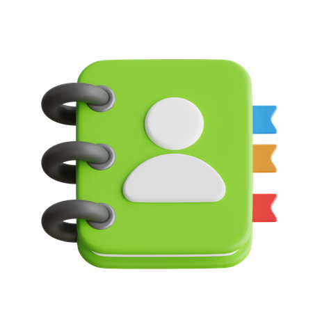 Carnet de contacts  3D Icon