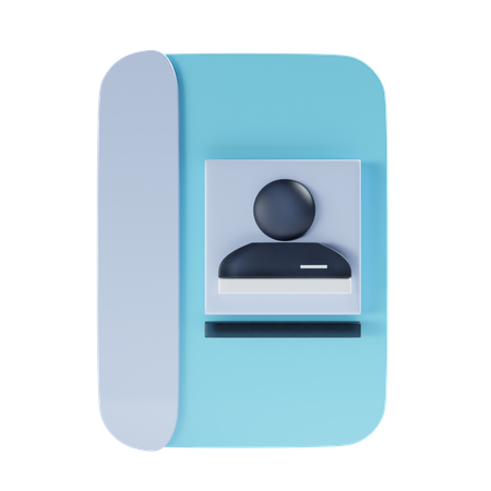 Carnet de contacts  3D Icon