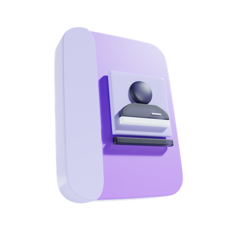 Carnet de contacts  3D Icon