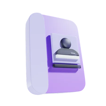 Carnet de contacts  3D Icon