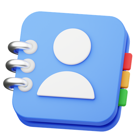 Carnet de contacts  3D Icon