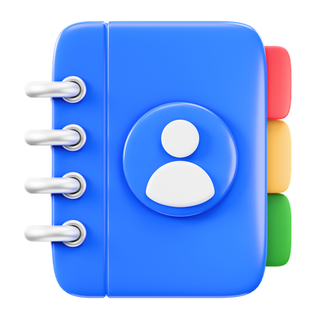 Carnet de contacts  3D Icon