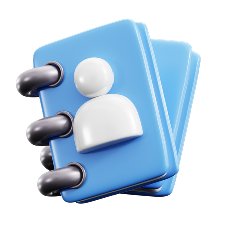 Carnet de contacts  3D Icon