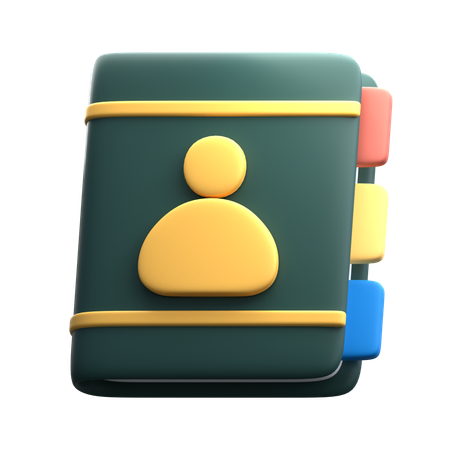 Carnet de contacts  3D Icon