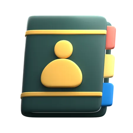 Carnet de contacts  3D Icon