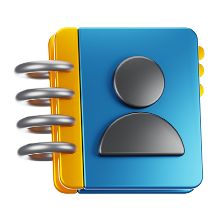 Carnet de contacts  3D Icon