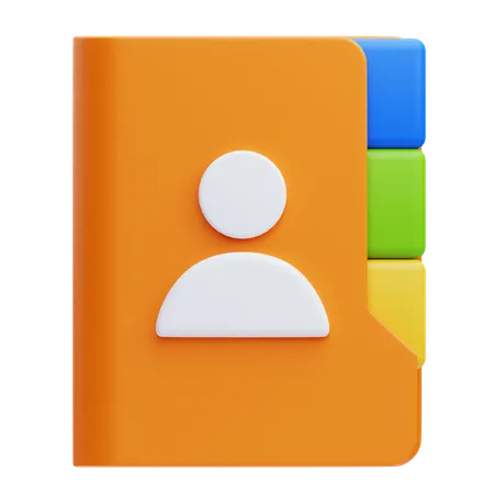 Carnet de contacts  3D Icon